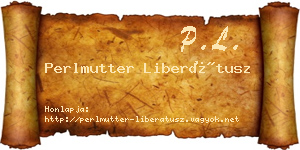 Perlmutter Liberátusz névjegykártya